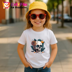 Tricou Schelet cu frunze portocalii si fundal toamna Copii | Dama | Barbat - Img 11