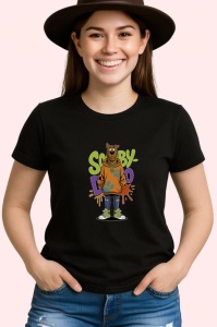 Tricou Scooby-Doo – Relaxed look în portocaliu și violet, chill vibes Copii | Dama | Barbat Barbat - Img 6