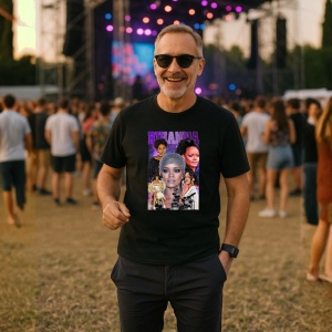 Tricou Selena Gomez - Pink Butterflies, muzica Rap, Dama | Barbat | Copii, Culoare Negru - Img 9