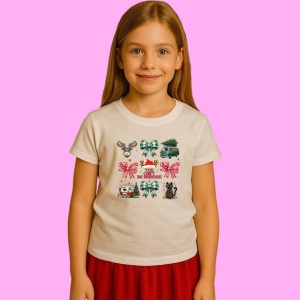 Tricou Set Panglici Vacuta Papuci Ceasca Cardinal, din bumbac 100%, tricou alb, Copii | Dama | Barbat - Img 2
