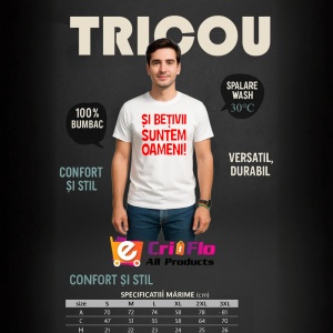 Tricou si betivii suntem oameni mesaj comic, Copii | Dama | Barbat - Img 5