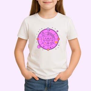 Tricou Simbol Geometric Roz Abstract Esoteric, Copii | Dama | Barbat - Img 3