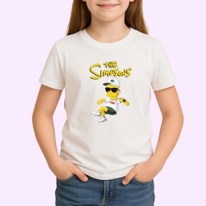 Tricou simpson bart cu ochelari de soare intr o tinuta cool si relaxata, Copii | Dama | Barbat - Img 3