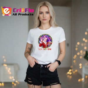 Tricou SIX SEVEN 67 Anime Girl Christmas Wreath Huntrix KPOP, din bumbac 100%, tricou alb, Copii | Dama | Barbat