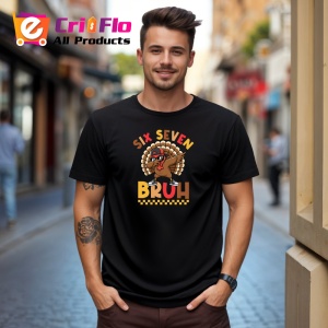 Tricou SIX SEVEN 67 Curcan Bruh Clasic, din bumbac 100%, tricou negru, Copii | Dama | Barbat