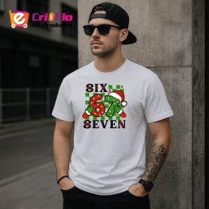 Tricou SIX SEVEN 67 Logo Clasic Verde, din bumbac 100%, tricou alb, Copii | Dama | Barbat - Img 1