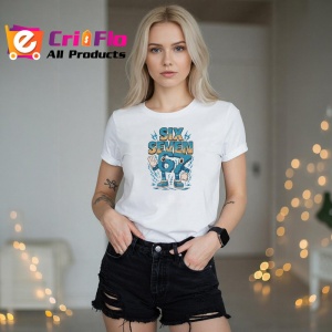Tricou SIX SEVEN 67 Robot Ice Winter, din bumbac 100%, tricou alb, Copii | Dama | Barbat - Img 3