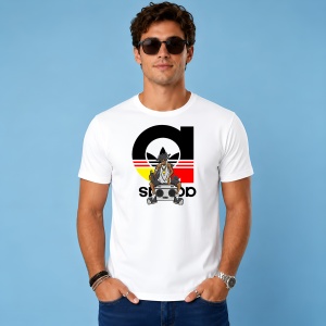 Tricou Snoop Dogg Black White Logo Rap Legend Street Fashion, din bumbac 100% Copii | Dama | Barbat - Img 2