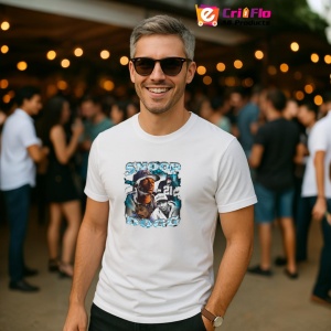 Tricou Snoop Dogg - Blue & White Throwback, muzica Not Applicable, Dama | Barbat | Copii - Img 3