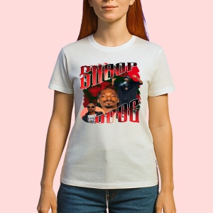 Tricou Snoop Dogg - Bold Red Style, muzica Pop, Dama | Barbat | Copii - Img 2