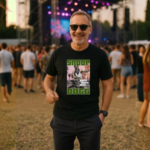 Tricou Snoop Dogg - GTA Style v1, muzica Rap, Dama | Barbat | Copii, Culoare Negru - Img 9
