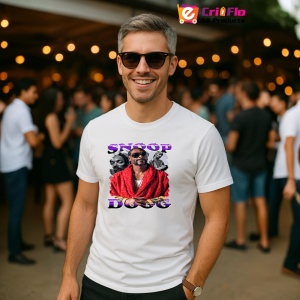 Tricou Snoop Dogg - Red Jacket, muzica Hip-Hop (Gangsta Rap), Dama | Barbat | Copii - Img 4