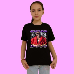 Tricou Snoop Dogg - Red Jacket, muzica Hip-Hop (Gangsta Rap), Dama | Barbat | Copii, Culoare Negru - Img 2