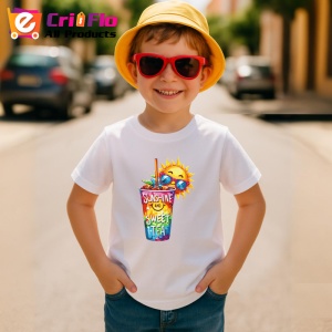 Tricou Soare cu ochelari si pahar text sunshine and sweet tea vara relaxata Copii | Dama | Barbat Barbat