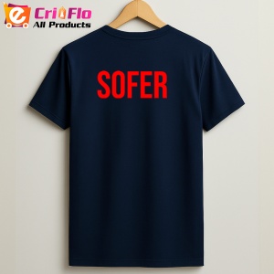 Tricou SOFER , Personalizat | Unisex Dama si Barbat, Albastru Inchis - Img 2