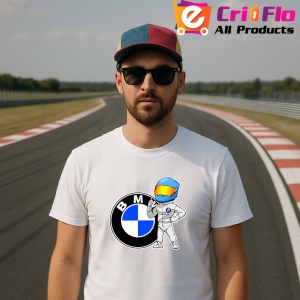 Tricou Sofer Raliu Cu Logo Bmw | Unisex Dama si Barbat