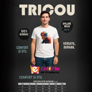 Tricou Soldat pe motor in flacari fundal artistic Copii | Dama | Barbat - Img 6