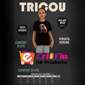 Tricou Soldat pe motor in flacari fundal artistic Copii | Dama | Barbat, culoare negru - Img 12