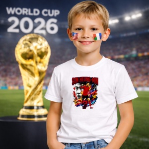 Tricou Son Heung Min South Korea World Cup Fifa 2026, din bumbac 100%, tricou alb, Copii | Dama | Barbat - Img 5