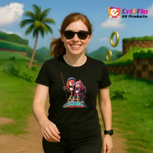 Tricou Sonic Amy si Knuckles - Misiune Alpina Copii | Dama | Barbat - Img 12