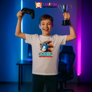 Tricou Sonic - Explozie de Culoare Copii | Dama | Barbat