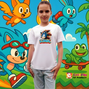 Tricou Sonic - Explozie de Culoare Copii | Dama | Barbat - Img 4