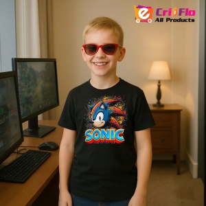 Tricou Sonic - Explozie de Culoare Copii | Dama | Barbat - Img 5