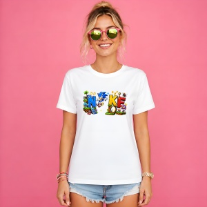 Tricou Sonic Green Hill Zone Urban Game Typography, din bumbac 100% Copii | Dama | Barbat - Img 3