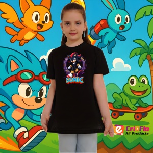 Tricou Sonic Shadow - Maestrul Inelelor Copii | Dama | Barbat - Img 4