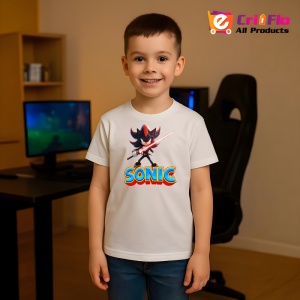 Tricou Sonic Shadow - Razboinicul Sabiei Rosii Copii | Dama | Barbat - Img 5