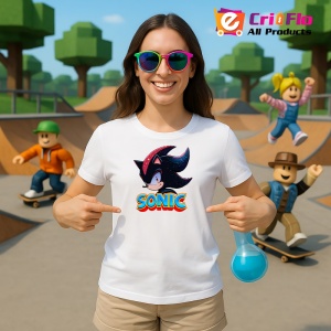 Tricou Sonic Shadow - Univers Intunecat Copii | Dama | Barbat - Img 3