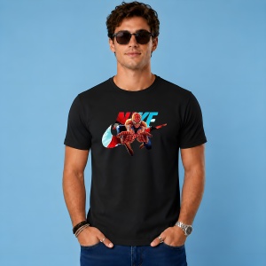 Tricou Spiderman Crawling Urban Paint Splash Red Blue Hero Art, din bumbac 100%, tricou negru, Copii | Dama | Barbat - Img 3
