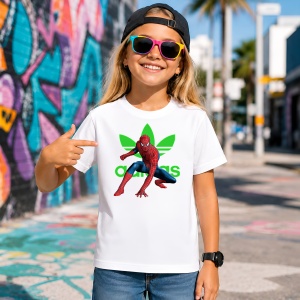 Tricou Spiderman Pozitie Lupta Logo Verde Urban Hero Design, din bumbac 100% Copii | Dama | Barbat - Img 4