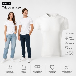 Tricou Sport Unisex Extra Dry din 100% Poliester, 130 g/m², Mărimi XS–4XL - Img 10