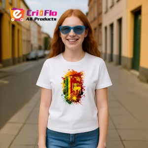 Tricou Sri Lanka Steag Splash Art, Copii | Dama | Barbat - Img 10