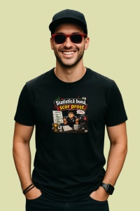 Tricou Statistica Buna Scor Prost Suporter Fotbal V1, din bumbac 100%, tricou negru Copii | Dama | Barbat - Img 3