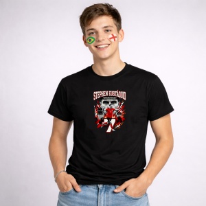 Tricou Stephen Eustaquio Canada World Cup Fifa 2026, din bumbac 100%, tricou negru, Copii | Dama | Barbat - Img 2