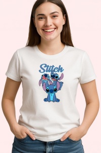 Tricou stitch extraterestrul albastru adorabil si aventurile sale pe pamant, Copii | Dama | Barbat - Img 3