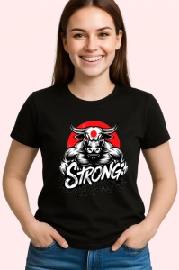 Tricou Strong Like A Bull Minotaur, Copii | Dama | Barbat, culoare negru - Img 4