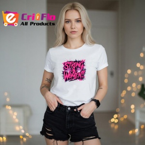 Tricou Strong Women Text Roz Motivational, Copii | Dama | Barbat - Img 10