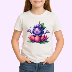 Tricou Strugure amuzant de vara yoga, Fructe, Copii | Dama