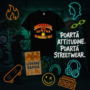 Tricou Successul este in mainile tale Negru, Copii | Dama | Barbat - Img 14
