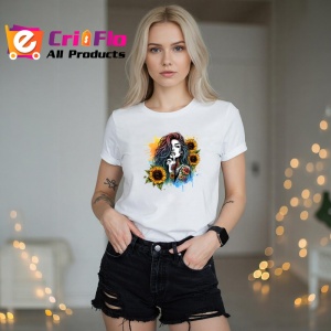 Tricou sunflower tattoo hand shy girl, fata timida cu tatuaj floarea soarelui pe mana, Copii | Dama | Barbat - Img 10