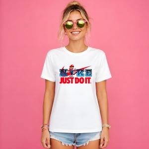 Tricou Super Mario Run Street Style Red Urban Graphic Art, din bumbac 100% Copii | Dama | Barbat - Img 3