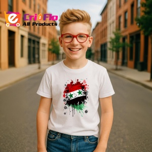 Tricou Syria Steag Splash Art, Copii | Dama | Barbat - Img 7