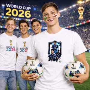 Tricou Takefusa Kubo Japan World Cup Fifa 2026 V2, din bumbac 100%, tricou alb, Copii | Dama | Barbat - Img 7