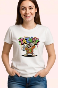 Tricou Taz graffiti street style portocaliu-verde Copii | Dama | Barbat Barbat - Img 3