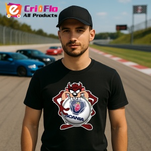 Tricou Tazz Cu Logo Scania | Unisex Dama si Barbat - Img 3