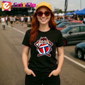 Tricou Tazz Cu Logo Talbot | Unisex Dama si Barbat - Img 4