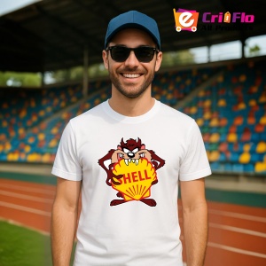 Tricou Tazz Cu Shell | Unisex Dama si Barbat - Img 3